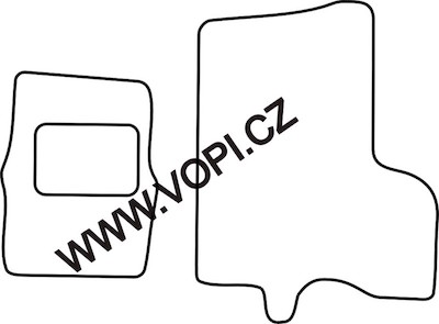 Textil-Autoteppiche Opel Movano 2000 - 2003 Perfectfit (3421)